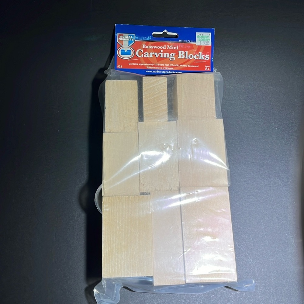Basswood Mini Carving Blocks by Midwest Products